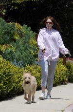 EMMA KENNEY Out with Her Dog in Los Angeles 05/27/2018