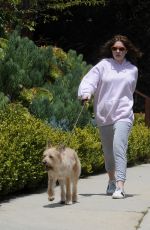 EMMA KENNEY Out with Her Dog in Los Angeles 05/27/2018