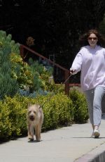 EMMA KENNEY Out with Her Dog in Los Angeles 05/27/2018