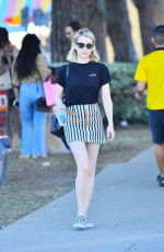 EMMA ROBERTS Out on Melrose Avenue in Los Angeles 05/10/2018