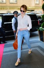 EMMA STONE Arrives at Carlyle Hotel in New York 05/07/2018