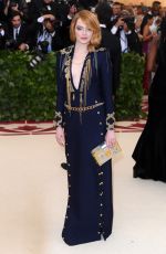 EMMA STONE at MET Gala 2018 in New York 05/07/2018