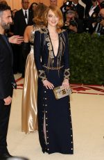 EMMA STONE at MET Gala 2018 in New York 05/07/2018