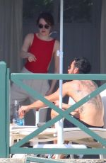 EMMA STONE in Swimsuit at Saint Paul De Vence 05/29/2018