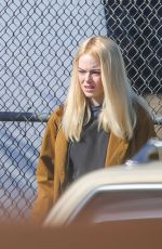 EMMA STONE on The Set of Maniac in New York 05/09/2019