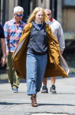 EMMA STONE on The Set of Maniac in New York 05/09/2019