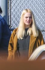 EMMA STONE on The Set of Maniac in New York 05/09/2019