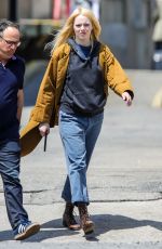 EMMA STONE on The Set of Maniac in New York 05/09/2019