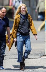 EMMA STONE on The Set of Maniac in New York 05/09/2019