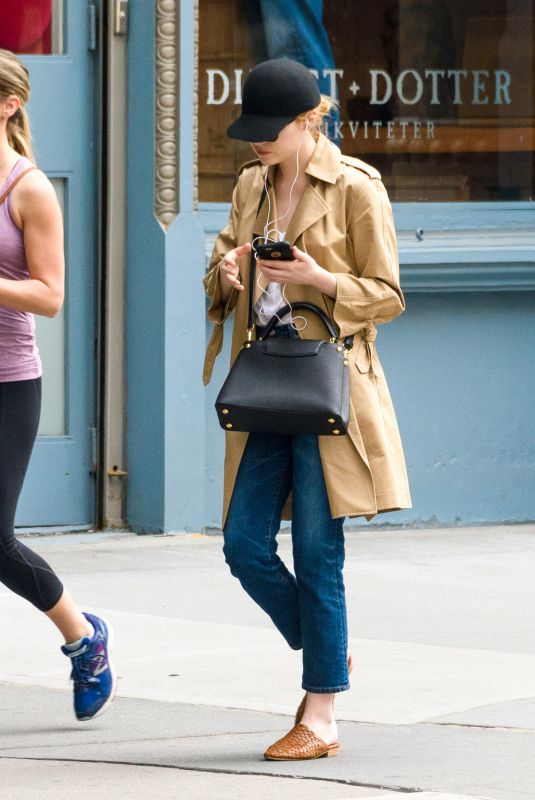 EMMA STONE Out and About in New York 05/04/2018