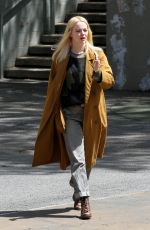 EMMA STONE Smokes on the Set of Maniac in New York 05/11/2018