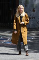 EMMA STONE Smokes on the Set of Maniac in New York 05/11/2018