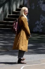 EMMA STONE Smokes on the Set of Maniac in New York 05/11/2018