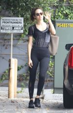 EMMY ROSSUM Heading to a Gym in Los Angeles 05/19/2018