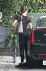 EMMY ROSSUM Heading to a Gym in Los Angeles 05/19/2018