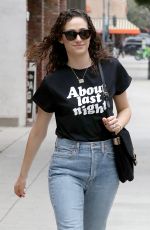 EMMY ROSSUM in Jeand Out in Beverly Hills 05/11/2018