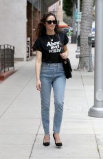 EMMY ROSSUM in Jeand Out in Beverly Hills 05/11/2018