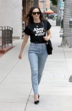 EMMY ROSSUM in Jeand Out in Beverly Hills 05/11/2018