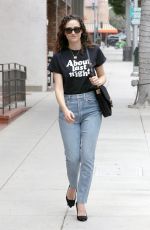 EMMY ROSSUM in Jeand Out in Beverly Hills 05/11/2018