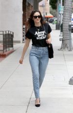 EMMY ROSSUM in Jeand Out in Beverly Hills 05/11/2018