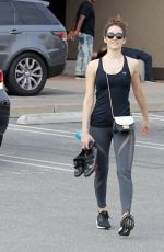 EMMY ROSSUM Leaves Soulcycle Gym in Brentwood 05/23/2018
