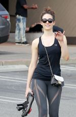 EMMY ROSSUM Leaves Soulcycle Gym in Brentwood 05/23/2018
