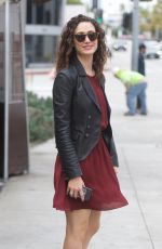 EMMY ROSSUM Out for Lunch at Zinque in West Hollywood 04/30/2018