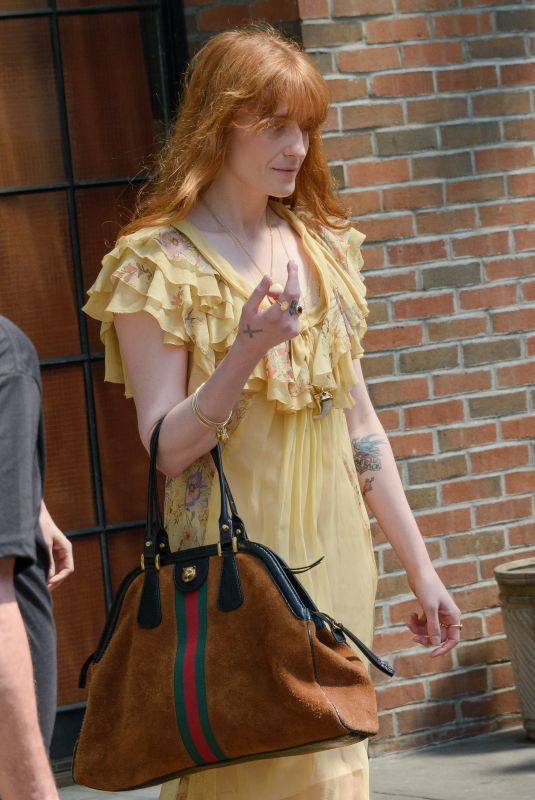 FLOERENCE WELCH Leaves Her Hotel in New York 05/15/2018