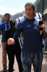 GARBINE MUGURUZA Arrives at Roland Garros in Paris 05/30/2018