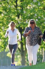 GEMMA COLLINS, CHLOE SIMS and GEORGIA KOUSOULOU on the Set of TOWIE in Brentwood 05/15/2018