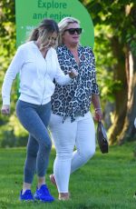 GEMMA COLLINS, CHLOE SIMS and GEORGIA KOUSOULOU on the Set of TOWIE in Brentwood 05/15/2018