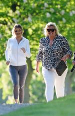 GEMMA COLLINS, CHLOE SIMS and GEORGIA KOUSOULOU on the Set of TOWIE in Brentwood 05/15/2018
