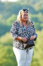 GEMMA COLLINS, CHLOE SIMS and GEORGIA KOUSOULOU on the Set of TOWIE in Brentwood 05/15/2018