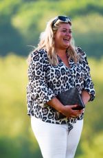GEMMA COLLINS, CHLOE SIMS and GEORGIA KOUSOULOU on the Set of TOWIE in Brentwood 05/15/2018