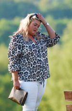 GEMMA COLLINS, CHLOE SIMS and GEORGIA KOUSOULOU on the Set of TOWIE in Brentwood 05/15/2018