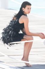 GEORGIA FOWLER on the Set of a Photoshoot in Cannes 05/18/2018