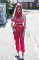 GEORGIA KOUSOULOU on the Set of TOWIE in Brentwood 05/03/2018