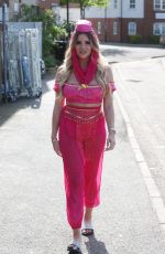GEORGIA KOUSOULOU on the Set of TOWIE in Brentwood 05/03/2018