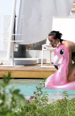 GEORGIA MAY FOOTE in Bikini at a Pool in Mykonos 05/07/2018