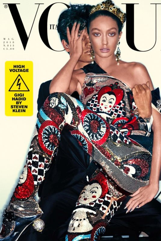 GIGI HADID for Vogue Magazine, Italy May 2018