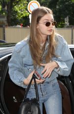 GIGI HADID Leaves Royal Monceau Hotel in Paris 05/03/2018