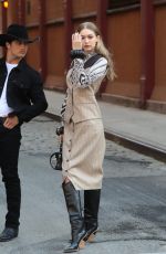 GIGI HADID on the Set of a Photoshoot in New York 05/30/2018