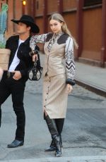 GIGI HADID on the Set of a Photoshoot in New York 05/30/2018