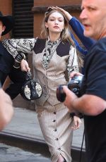GIGI HADID on the Set of a Photoshoot in New York 05/30/2018