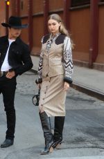 GIGI HADID on the Set of a Photoshoot in New York 05/30/2018