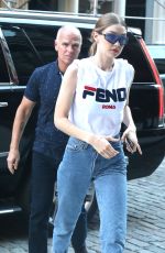 GIGI HADID Out and About in New York 05/30/2018