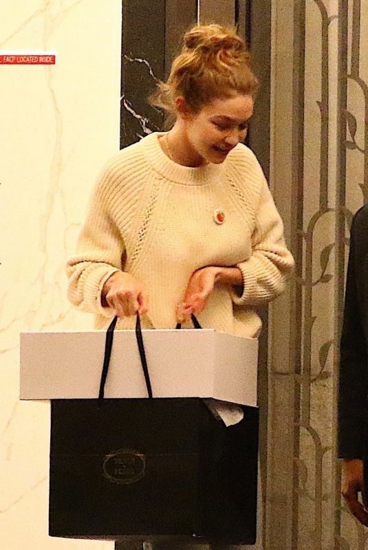 GIGI HADID Out in New York 05/14/2018