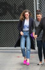 GILLIAN JACOBS Arrives at Jimmy Kimmel Live in Los Angeles 05/18/2018