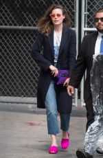 GILLIAN JACOBS Arrives at Jimmy Kimmel Live in Los Angeles 05/18/2018