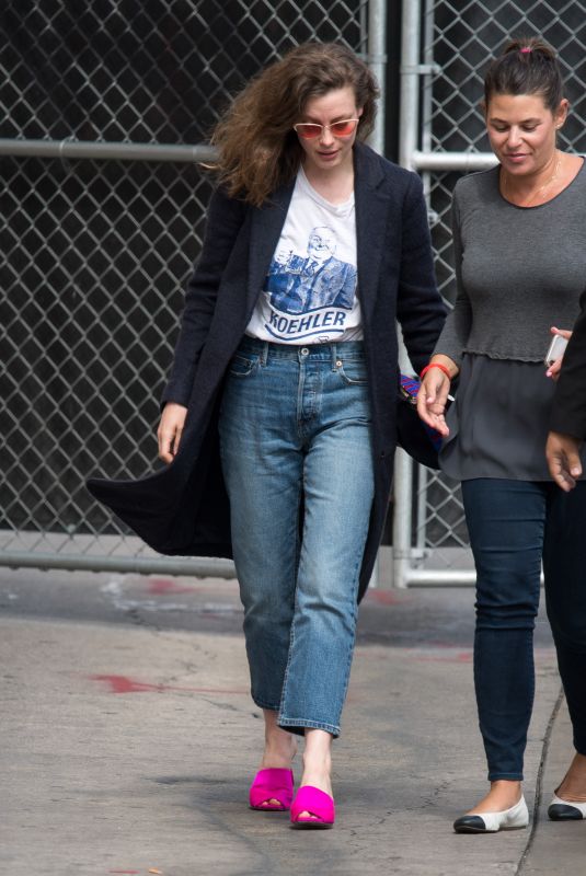 GILLIAN JACOBS Arrives at Jimmy Kimmel Live in Los Angeles 05/18/2018